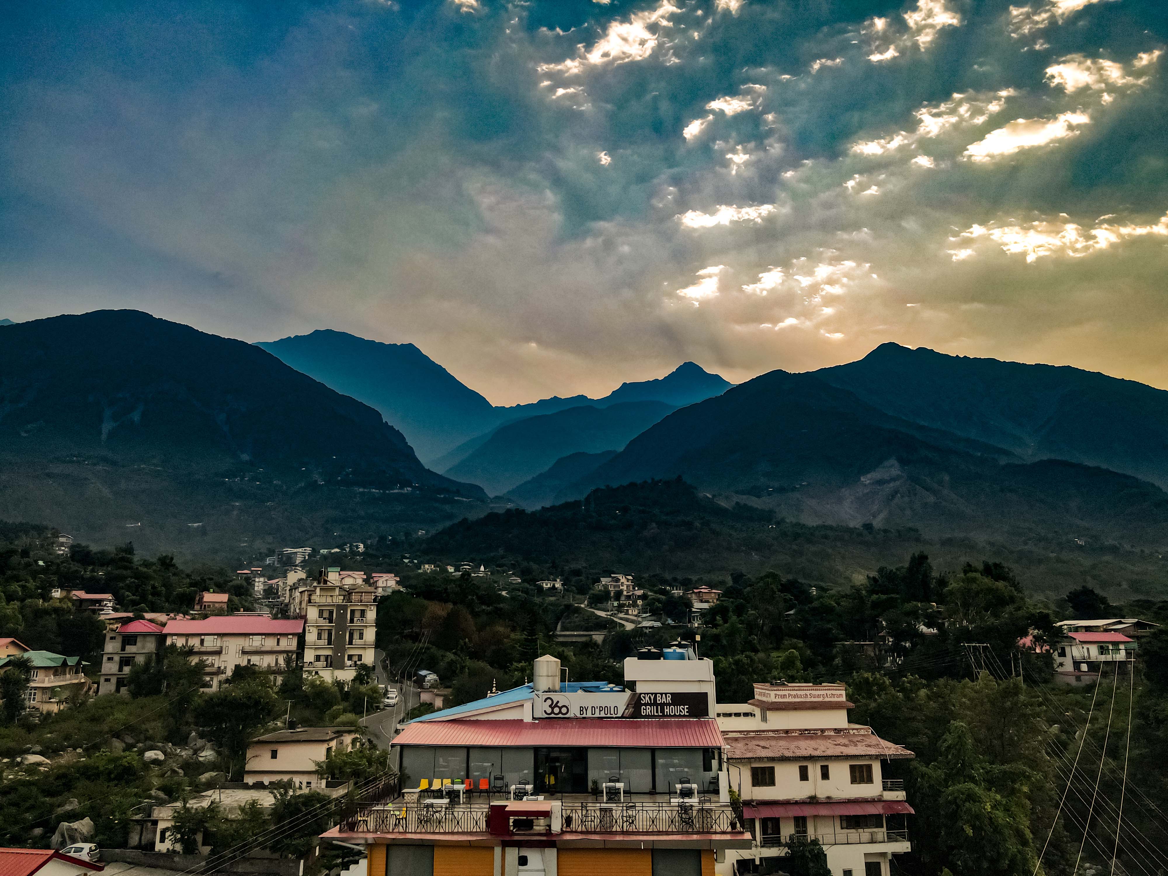 Aerial Drone Panorama of Hotel 360 & Pine Valley
